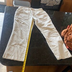 Women's Classic White Straight Leg Jeans